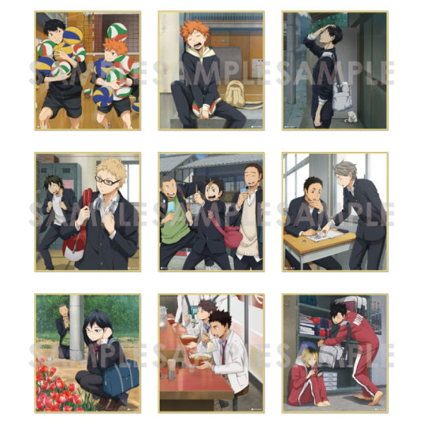 Haikyu!! Trading Mini Shikishi After School Rotation (set of 9) 排球少年 色紙
