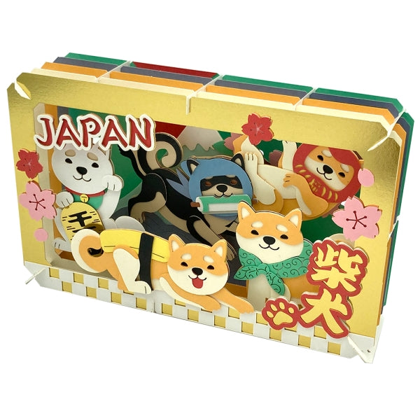 PT-L65 PAPER THEATER - A lot of Shiba Inu 柴犬 紙劇場