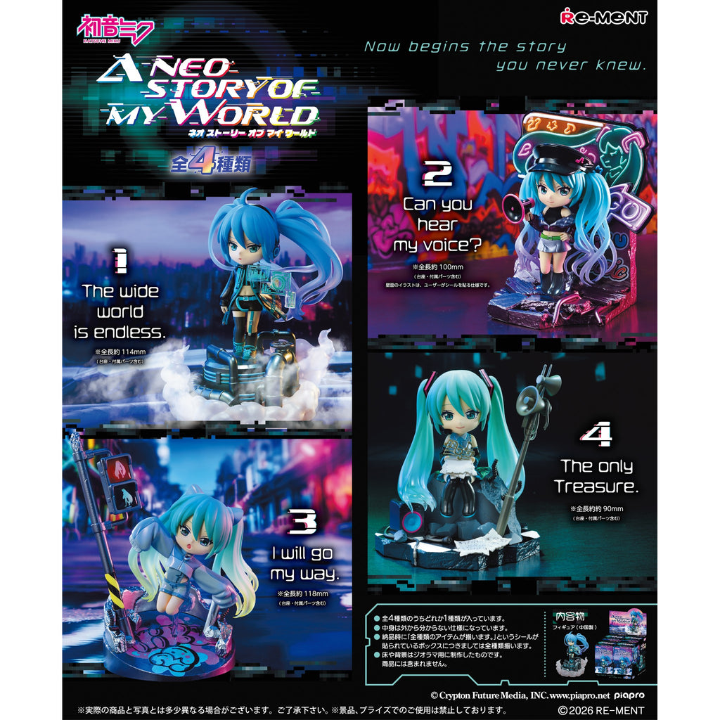 REMENT - HATSUNE MIKU Neo Story (set of 4) 初音 未來