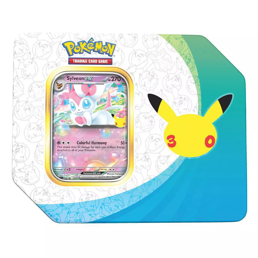 30th Celebration Tin (Sylveon ex / Greninja ex) ME: 30th Celebration (Eng ver.) 寵物小精靈 寶可夢 卡牌