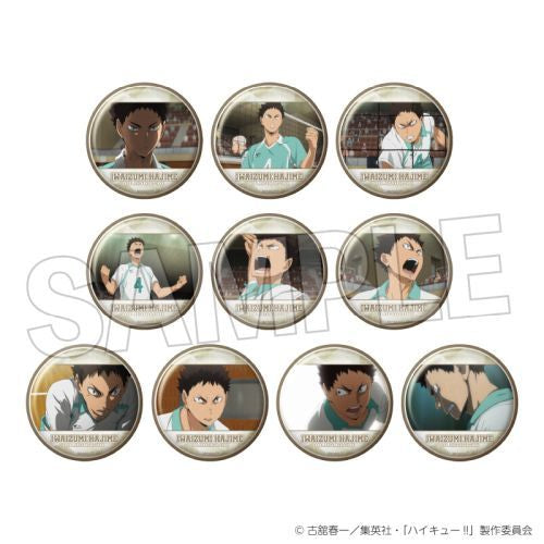Haikyu!! Trading Can Badge Iwaizumi Hajime (set of 10) 排球少年 岩泉一 襟章