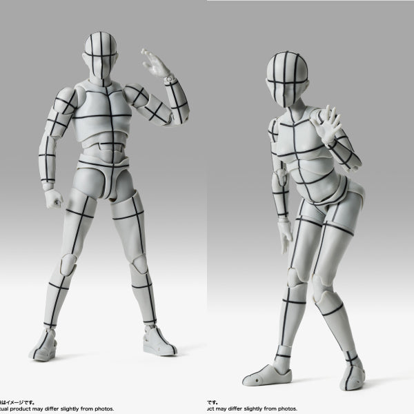 S.H.Figuarts Sports- Edition -WIRE FRAME- (Gray Color Ver.) (BODY KUN/ BODY CHAN) 素體君 素體醬 運動