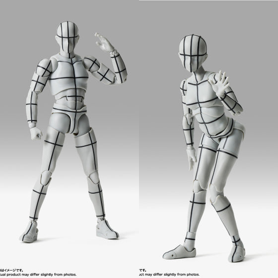 S.H.Figuarts Sports- Edition -WIRE FRAME- (Gray Color Ver.) (BODY KUN/ BODY CHAN) 素體君 素體醬 運動