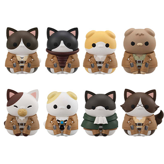 MEGA CAT PROJECT Attack on Titan Attack on Tinyan Gathering Scout Regiment danyan！(set of 8) (2024 June Resale ver.) 進擊的巨人