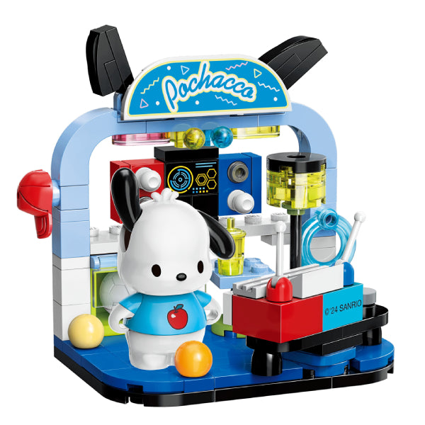 Qman - Sanrio characters - Have Fun at Home (set of 6) 積木 花車巡游 肉桂狗 布甸狗 可羅米 PC狗