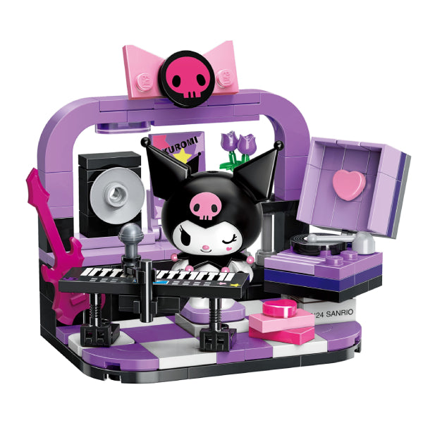 Qman - Sanrio characters - Have Fun at Home (set of 6) 積木 花車巡游 肉桂狗 布甸狗 可羅米 PC狗