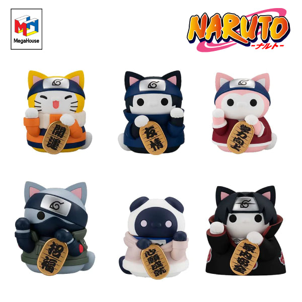 MEGA CAT PROJECT NARUTO-Nyaruto! Beckoning cat FORTUNE (set of 6) 火影忍者