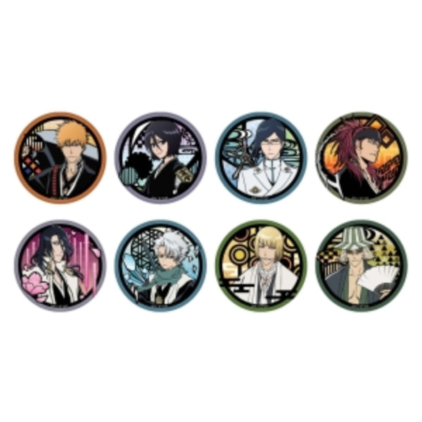 BLEACH Kirie Series Washi Can Badge (set of 8) 死神 漂靈 襟章