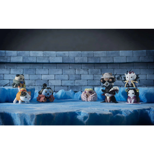 MEGA CAT PROJECT ONE PIECE Nyan Piece Nyan！Ver. Luffy ＆ the Seven Warlords of the Sea (set of 8) 海賊王 路飛 王下七武海喵