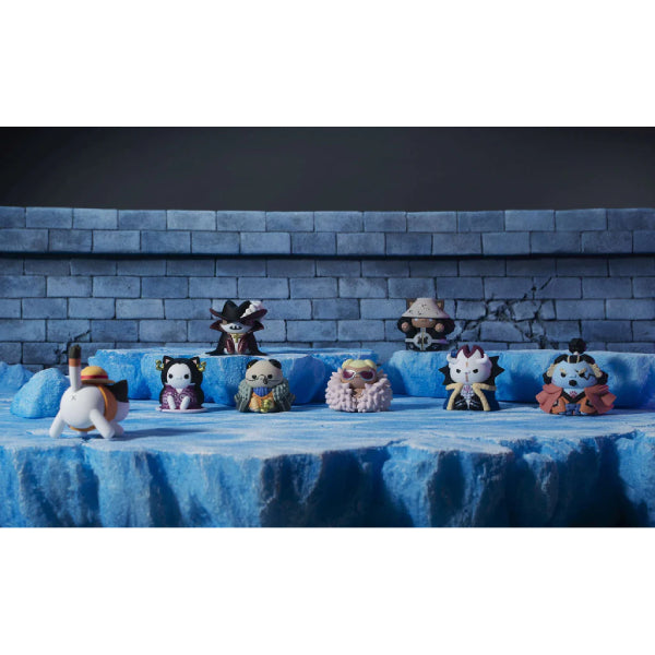 MEGA CAT PROJECT ONE PIECE Nyan Piece Nyan！Ver. Luffy ＆ the Seven Warlords of the Sea (set of 8) 海賊王 路飛 王下七武海喵