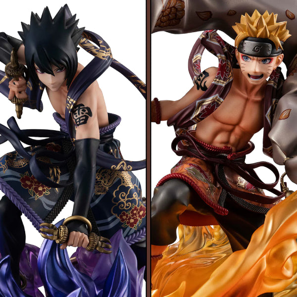 Precious G.E.M.series NARUTO -Shippuden- (Naruto Uzumaki Wind God / Sasuke Uchiha Thunder God / SET) 火影忍者 鳴門 鳴人 佐助