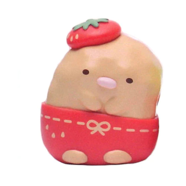 Sumikko Gurashi are cute side by side! Mascot dressing up with a strawberry hat (set of 5) 角落小夥伴 角落生物 扭蛋 gashapon capsule