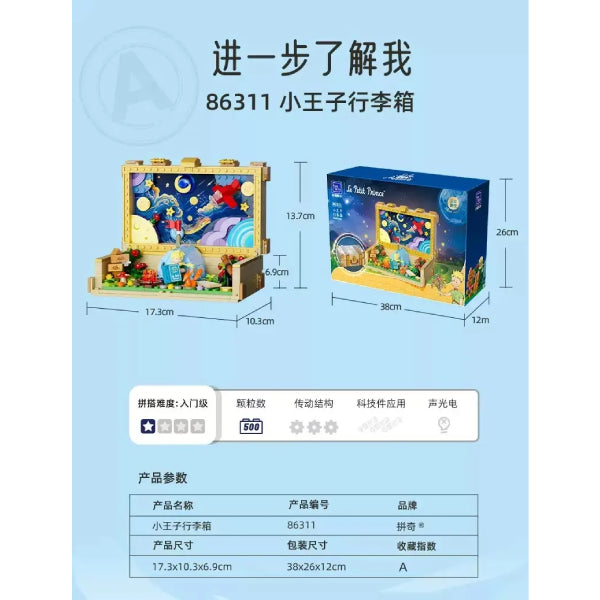 Pantasy - Le Petit Prince. Suitcase 小王子 積木 行李箱