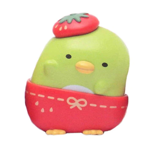 Sumikko Gurashi are cute side by side! Mascot dressing up with a strawberry hat (set of 5) 角落小夥伴 角落生物 扭蛋 gashapon capsule