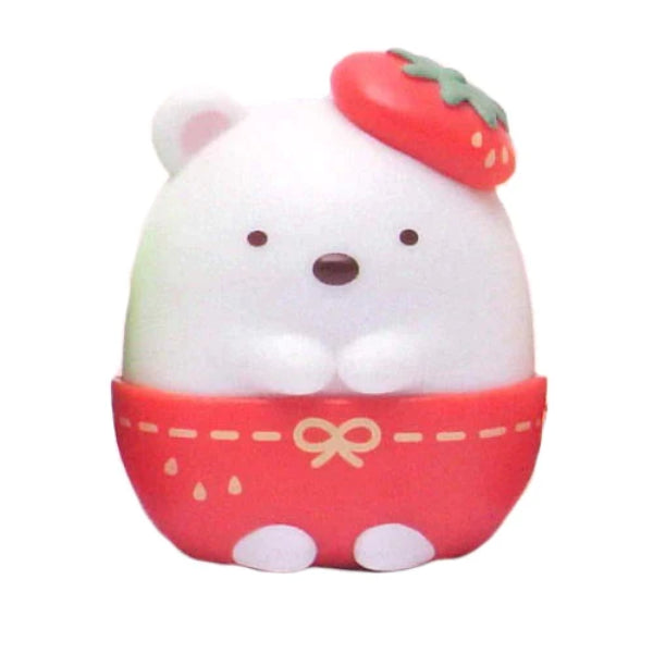Sumikko Gurashi are cute side by side! Mascot dressing up with a strawberry hat (set of 5) 角落小夥伴 角落生物 扭蛋 gashapon capsule