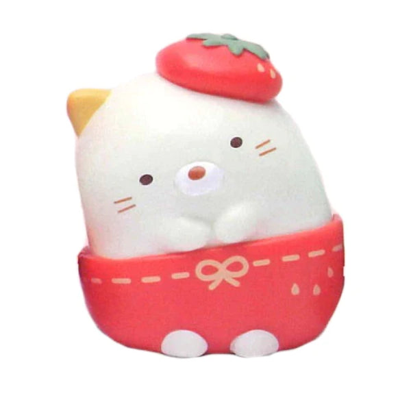 Sumikko Gurashi are cute side by side! Mascot dressing up with a strawberry hat (set of 5) 角落小夥伴 角落生物 扭蛋 gashapon capsule