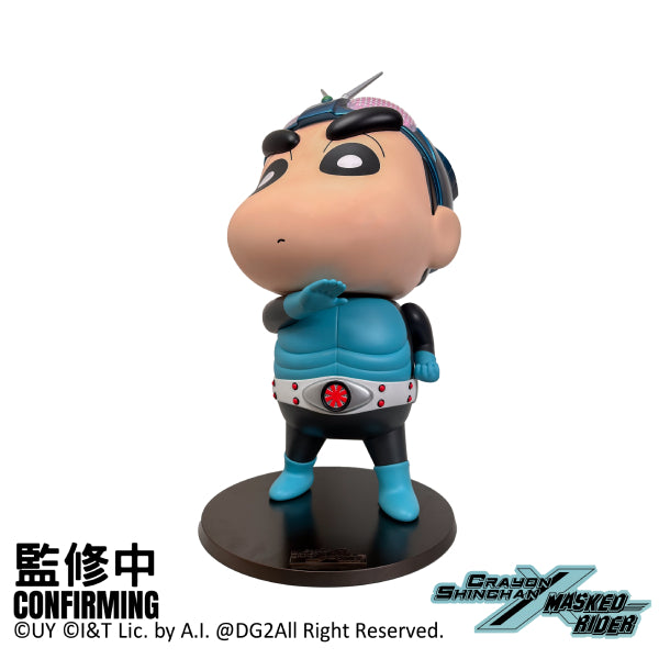 Crayon Shinchan x Masked Rider's V1 Vinyl Figure (70cmH) 幪面超人 蠟筆小新