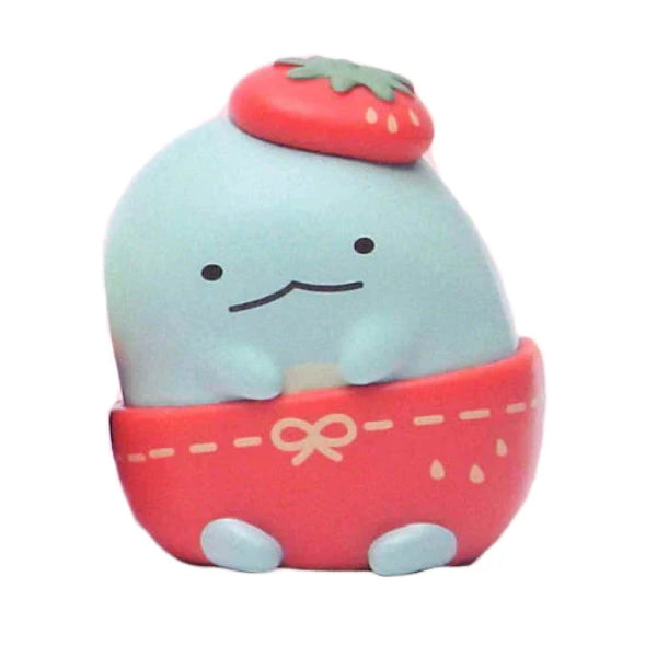 Sumikko Gurashi are cute side by side! Mascot dressing up with a strawberry hat (set of 5) 角落小夥伴 角落生物 扭蛋 gashapon capsule