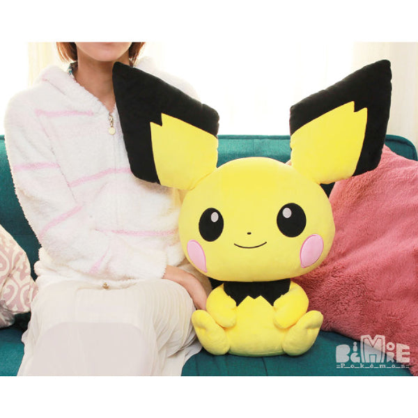 Pokemon Doll Big More! Extra Large Plush BM07 Pichu 寵物小精靈 寶可夢 比超