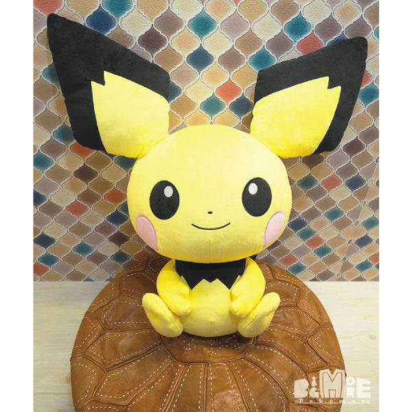 Pokemon Doll Big More! Extra Large Plush BM07 Pichu 寵物小精靈 寶可夢 比超