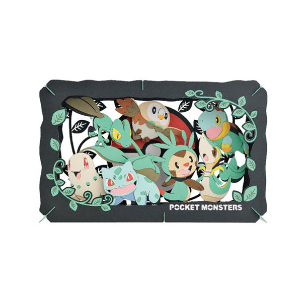 Pokemon Grass 6 Monsters PT-L06 Craft Kit Paper Theater
