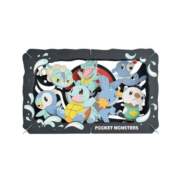 Pokemon Water 7 Monsters PT-L08 Craft Kit Paper Theater