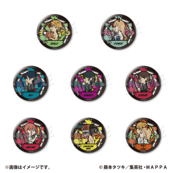 VETCOLO Chainsaw Man Glitter Can badge (8 variants) 鏈鋸人 電鋸人 淀治 電次 帕瓦 早川秋 姬野 瑪奇瑪 真紀真 小紅