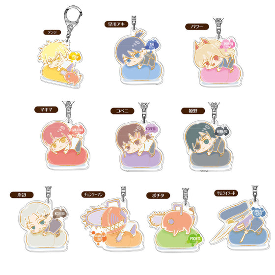 Acrylic Keychain Chainsaw Man Hug Meets (10 variants) 鏈鋸人 電鋸人 淀治 電次 帕瓦 早川秋 姬野 瑪奇瑪 真紀真 小紅