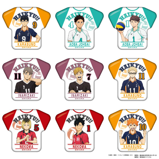 Haikyuu!! CollegeTaste T-shirt Tin Badge (9 variants) 排球少年 襟章