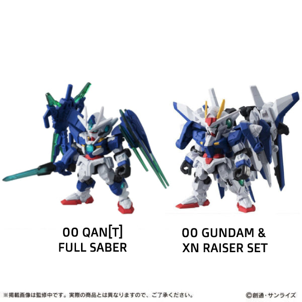 MOBILE SUIT GUNDAM MOBILE SUIT ENSEMBLE 機動戰士 高達 EX06 (A - 00 QAN[T] FULL SABER / B - 00 GUNDAM & XN RAISER SET)