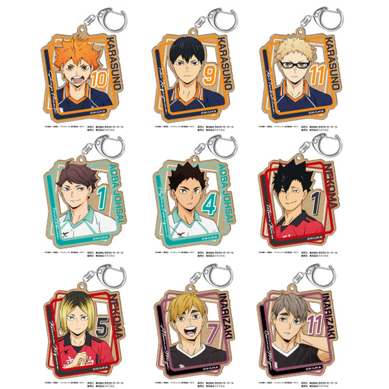Haikyu!! Wood Plate Key Ring Vol.2 (9 variants) 排球少年 鎖匙扣 吊飾 掛飾