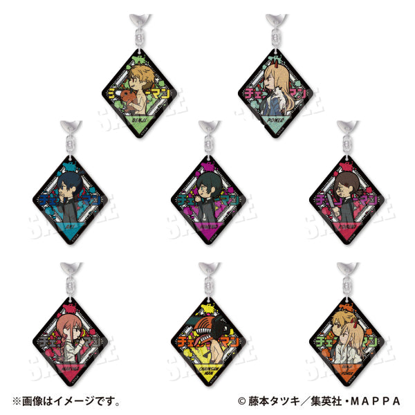 VETCOLO Chainsaw Man Glitter Acrylic Keychain (8 variants) 鏈鋸人 電鋸人 淀治 電次 帕瓦 早川秋 姬野 瑪奇瑪 真紀真 小紅