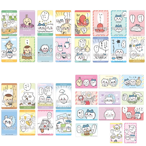 Chiikawa deco sticker 2 with gum (box of 20 packs) ちいかわ 小可愛 吉伊卡哇