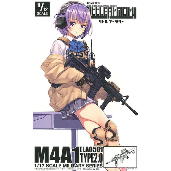 Little Armory 1:12 LA050 M4A1 Type 2.0 Toy Assault Rifle Model Figure