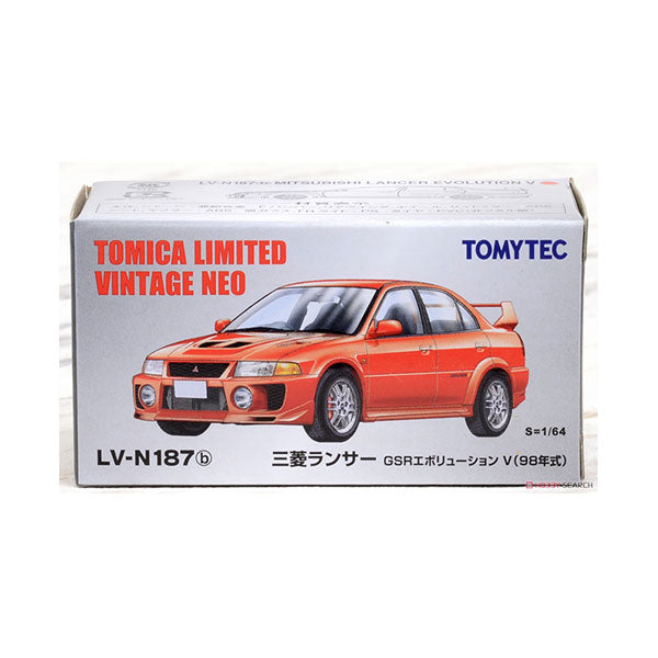 TLV-N187b Lancer GSR Evolution V Red Yellow Tomytec Diecast Car Model