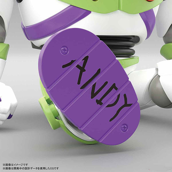 Buzz Lightyear Toy Story 4 Pixar Disney Bandai Plastic Model Kit Figure Foot Andy Name