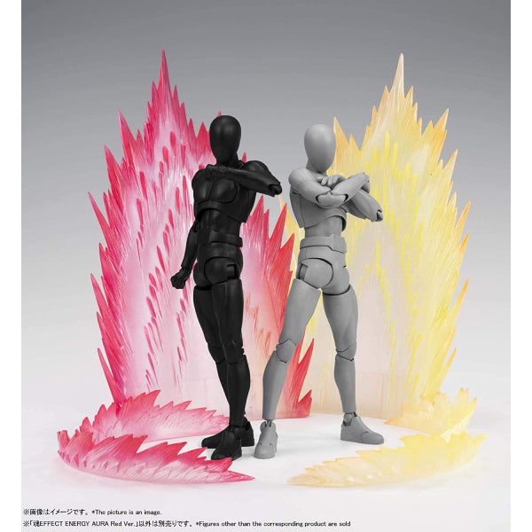 Dragon Ball S.H.Figuarts Son Goku Kaio-ken & Tamashii EFFECT ENERGY AURA Red Ver. SET