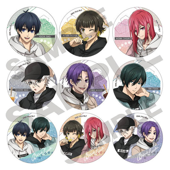 Bluelock Trading Glitter Tin Badge Hoodie (set of 9) 藍色監獄 襟章