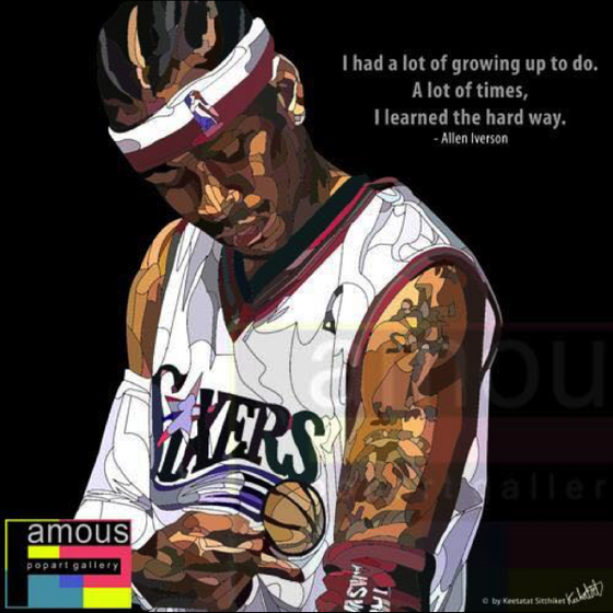 Drawing (Allen Iverson - Black)_Art_Arteria - Up-Next