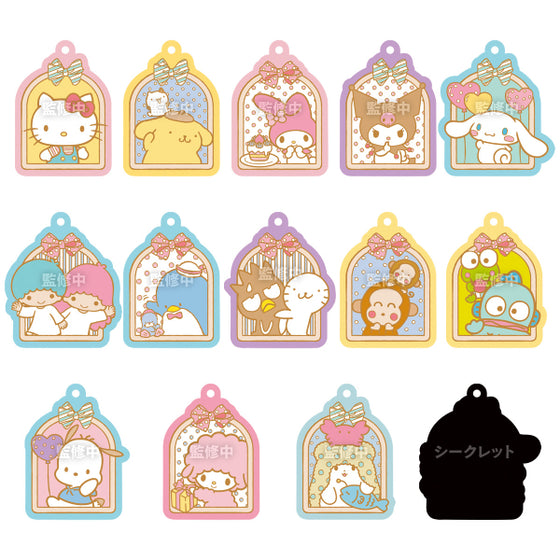SANRIO CHARACTERS RUBBER MASCOT GUMMI 3 (box of 12 packs) 三麗鷗 膠牌 鎖匙扣 掛飾 吊飾