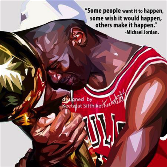 Drawing (Michael Jordan - White)_Art_Arteria - Up-Next