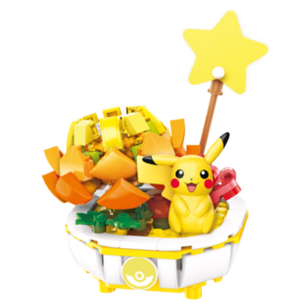 Qman Pokemon Bonsai Building Block (Pikachu / Charmander / Squirtle / Bulbasaur / Jigglypuff) 積木 寵物小精靈 寶可夢 比卡超 小火龍 車里龜 奇異種子 波波球 盆栽