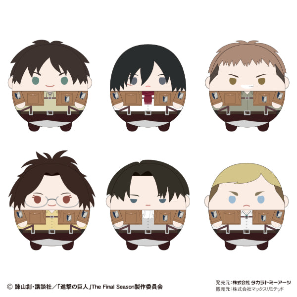 Attack on Titan 進擊的巨人 Fluffy Kororin 2 (set of 6)