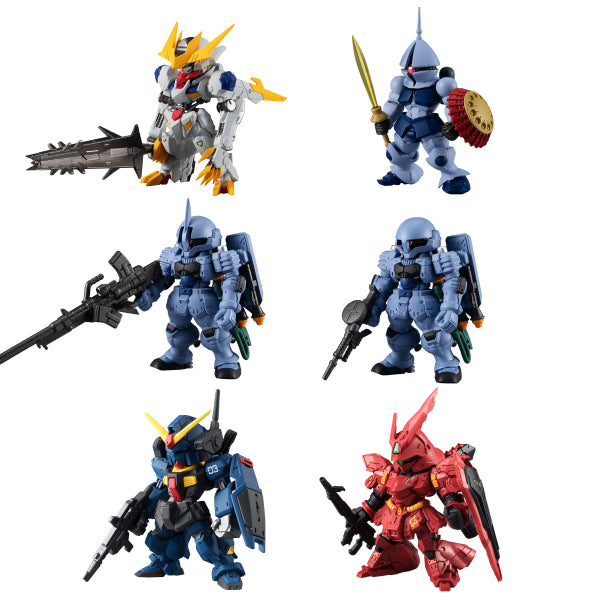 FW GUNDAM CONVERGE 10th ANNIVERSARY MEMORIAL SELECTION 01 W/O GUM (SET of 6)