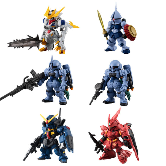 FW GUNDAM CONVERGE 10th ANNIVERSARY MEMORIAL SELECTION 01 W/O GUM (SET of 6)