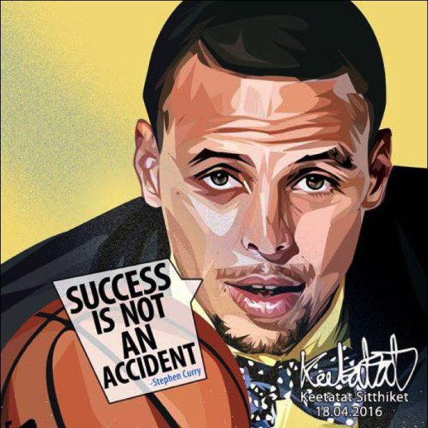 Drawing (Stephen Curry Success Is Not An Accident)_Art_Arteria - Up-Next