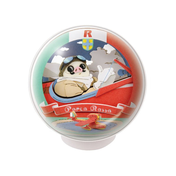 PTB-12 Paper Theater Ball - Crimson Pork (Flying Boat Ride Porco Rosso)