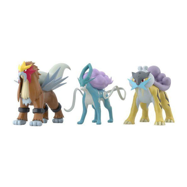 POKEMON SCALE WORLD JOUTO - RAIKOU & ENTEI & SUICUNE W/O GUM