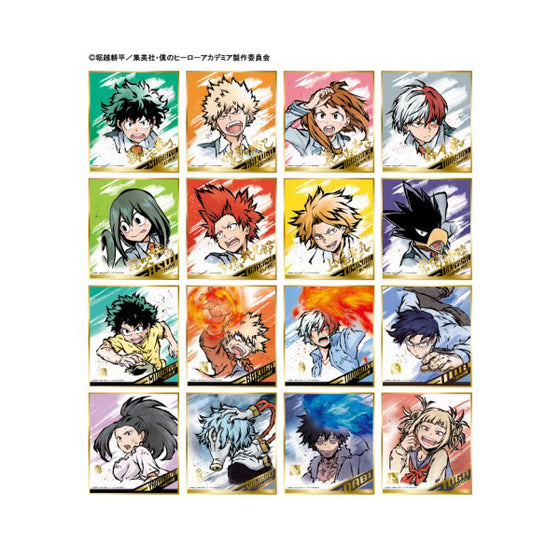 我的英雄學院 My Hero Academia Visual Shikishi Collection Brushstroke (1 BOX 16 Pack)