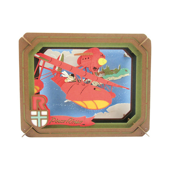 PAPER THEATER PT-064 Ghibli Porco Rosso - From above the Adriatic Sea